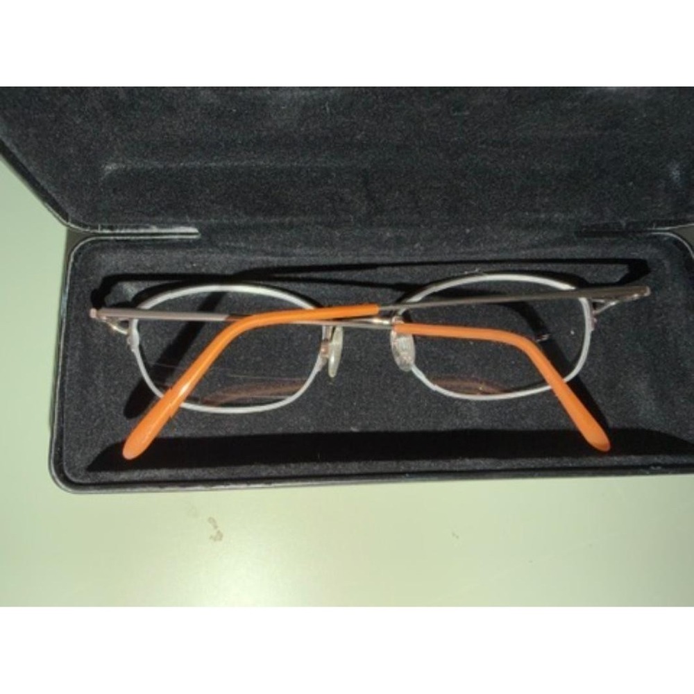 Flexon 651 Marchon Blush Pink Half Rim Oval Eyeglass Frames 49-18-130 RX